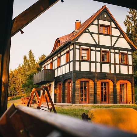 Izerski Horyzont - dom z balią w leśnej perspektywie Kopaniec Zewnętrze zdjęcie