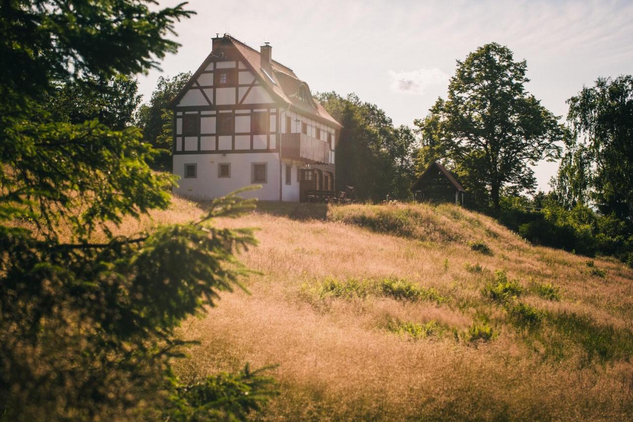 Izerski Horyzont - dom z balią w leśnej perspektywie Kopaniec Zewnętrze zdjęcie